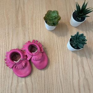 Freshly Picked Leather Baby Slippers